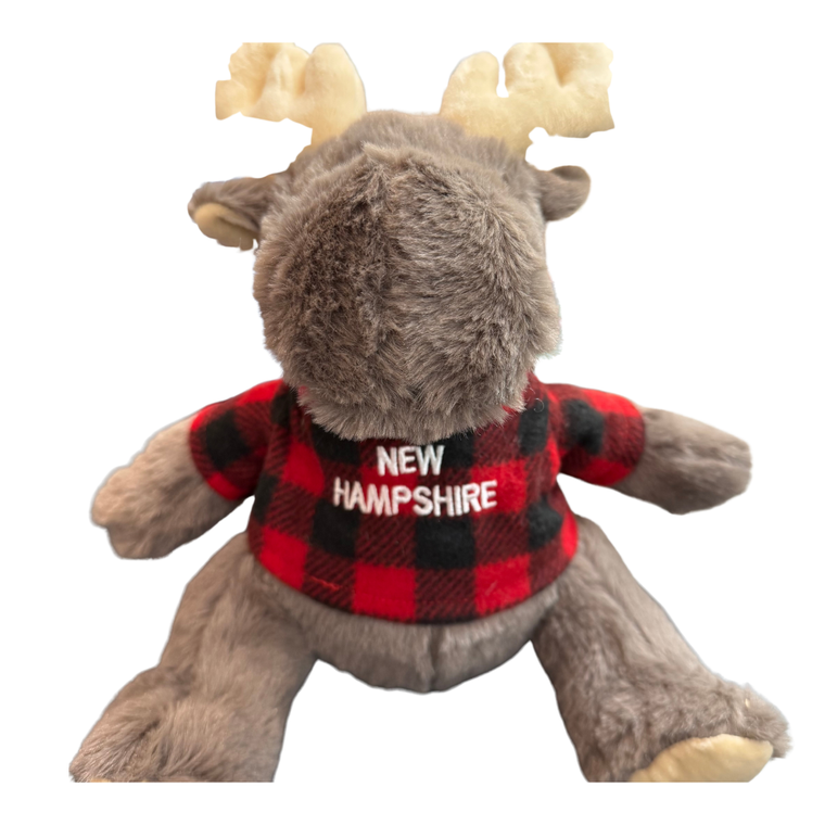 Plaid Hoodie Gray Moose