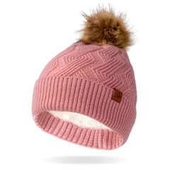 Pink Mainstay Pom Hat