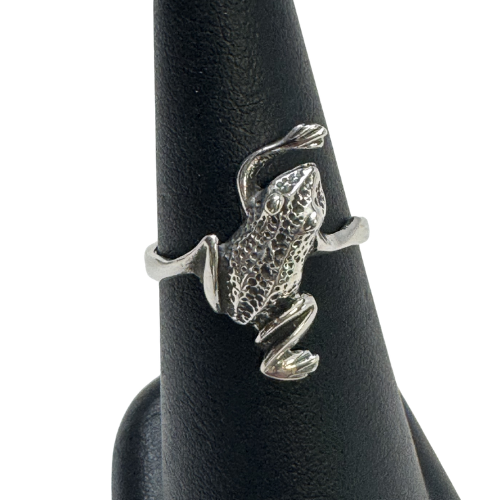 Silver Frog Ring S7