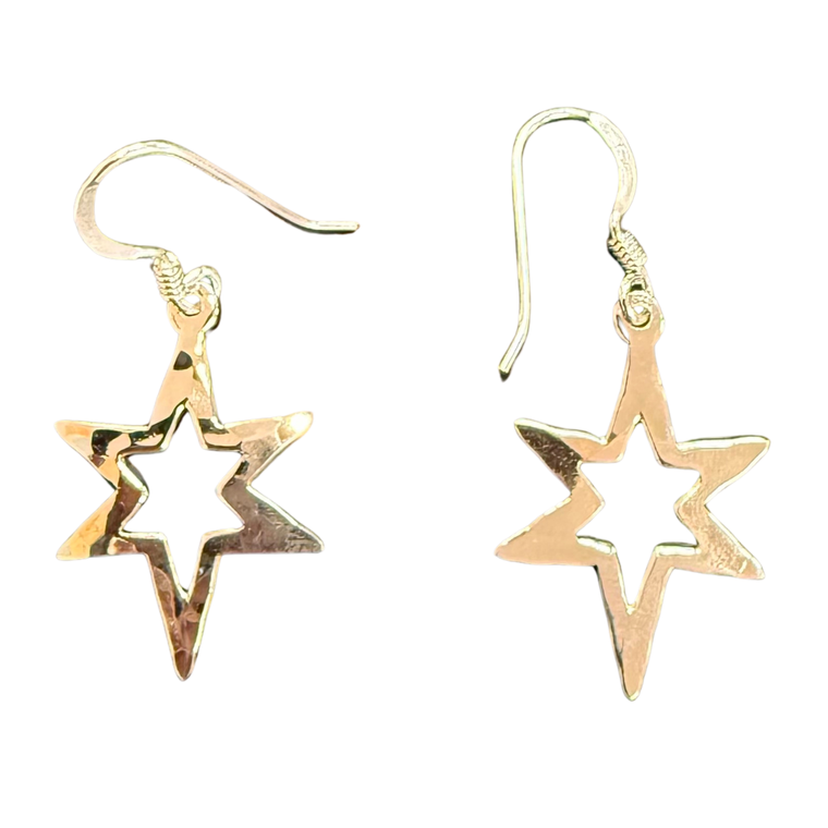 Silver Star Earrings