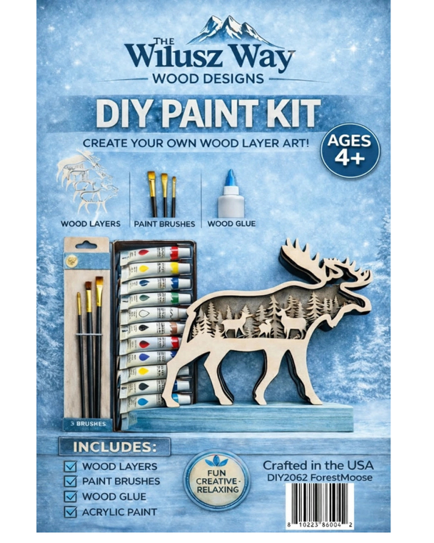 Forest Moose Paint DIY Kit