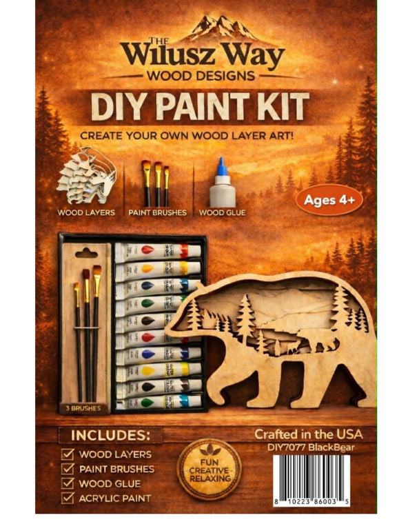 Black Bear Paint DIY Kit