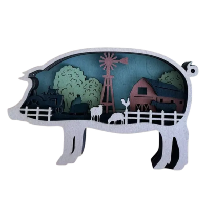 Farm Pig Shelf Sitter