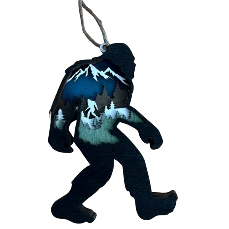 Bigfoot Wood Ornament