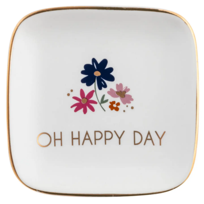 Small Square Oh Happy Day Trinket Tray