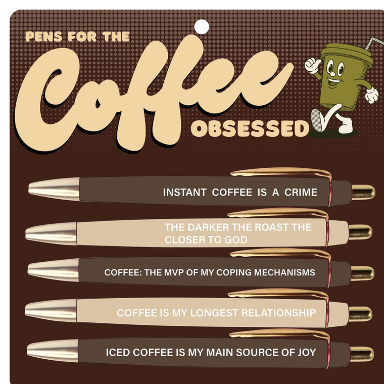 Coffee Obsessed Pen Set