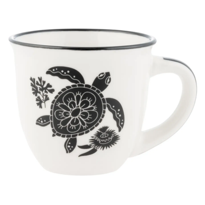B&W Turtle Espresso Mug