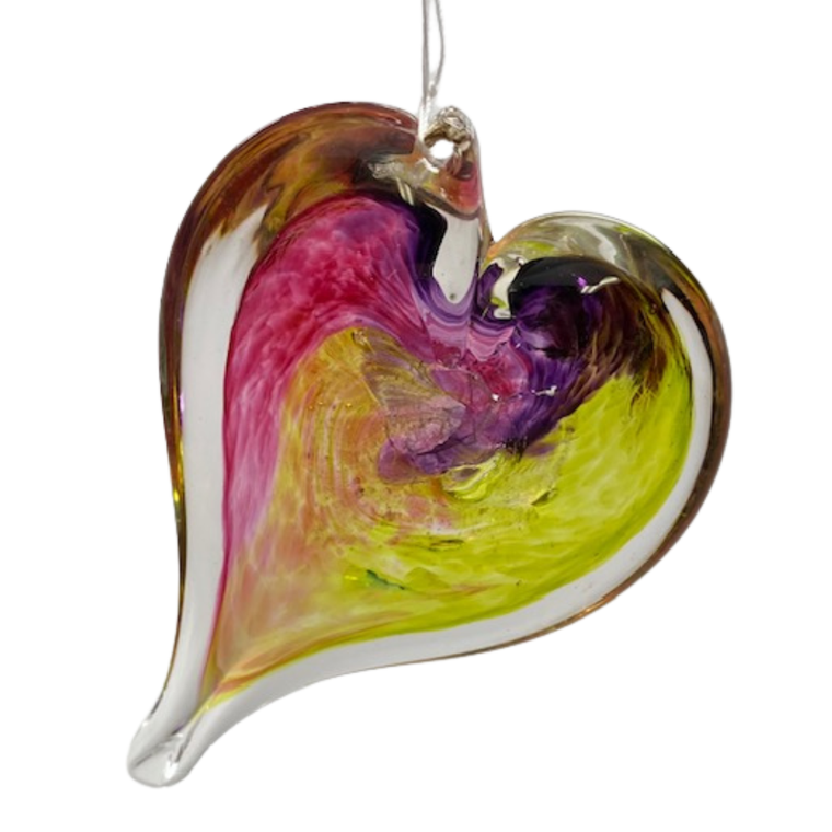 3in Pink /Purple /Yellow Heart