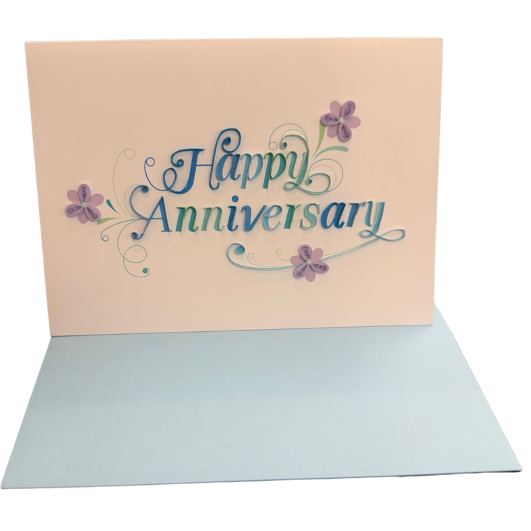 Quilling Anniversary Card