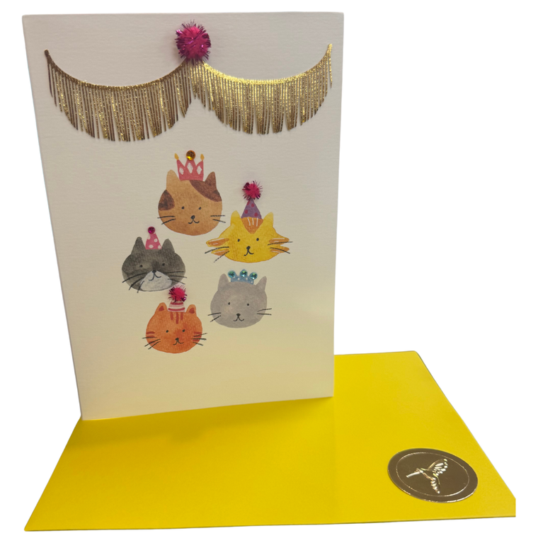 Wild Cats Birthday Card