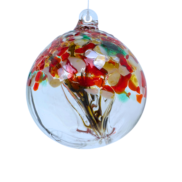 4in Tree of Life Christmas Red, White & Green