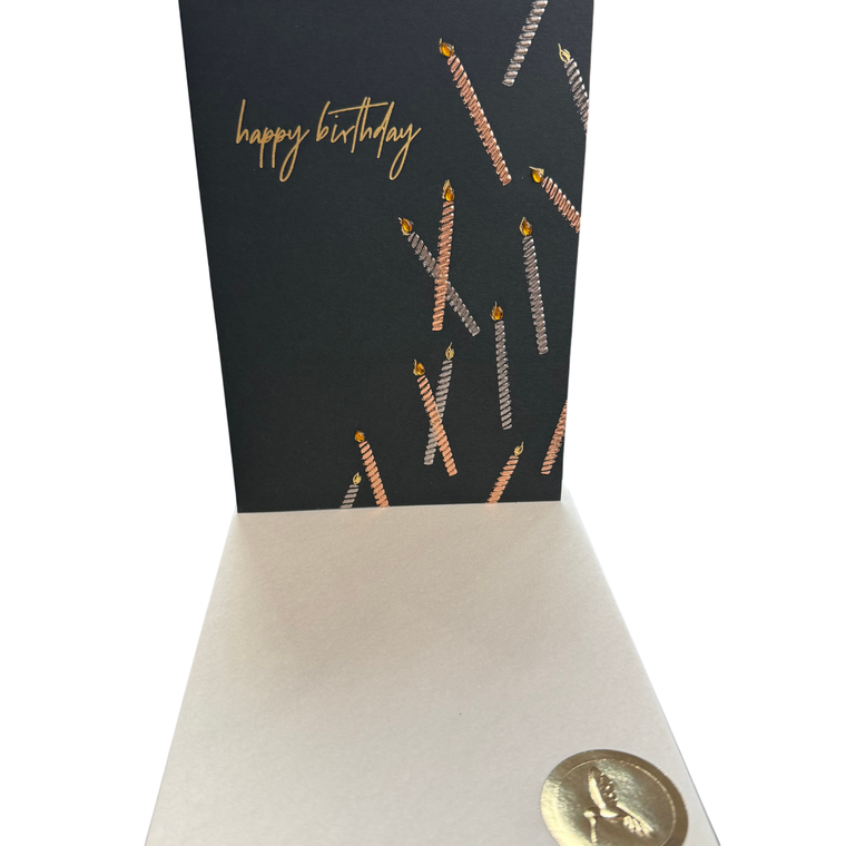 Sophisticated Candles Birthday Card