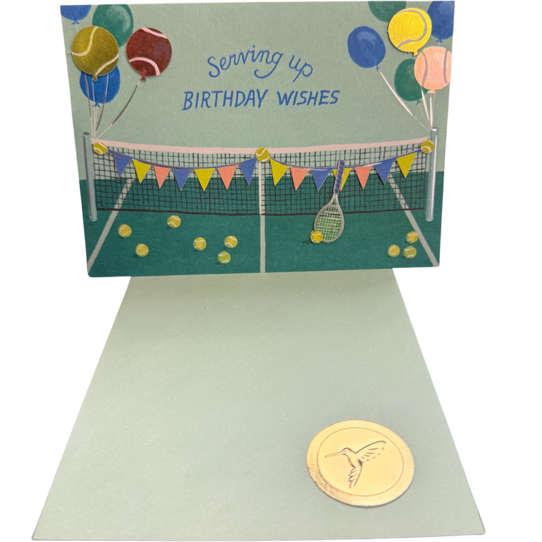 FSC Tennis Scene Birthday Card