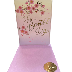 Cherry Blossom Pop Up Birthday Card