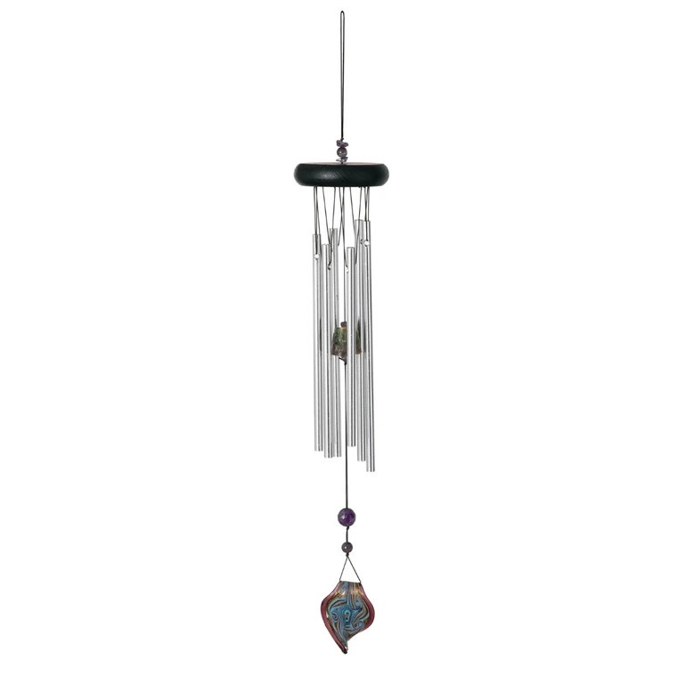 Mini Art Glass - Pear, Purple & Gold Chime