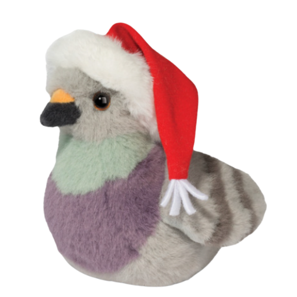 Pigeon with Santa Hat