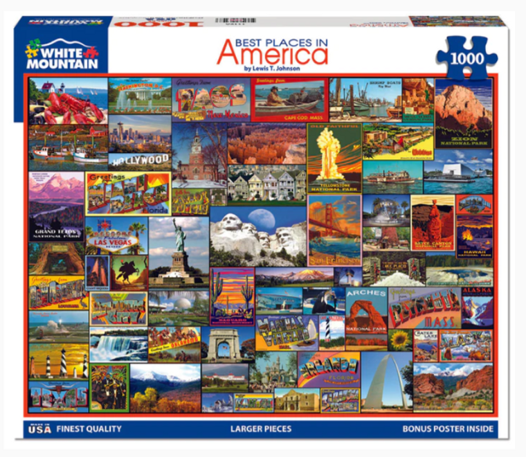 Best Places In America 1000 Piece Puzzle
