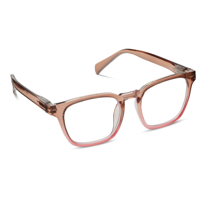 2.50 Latte Tan/Coral Glasses