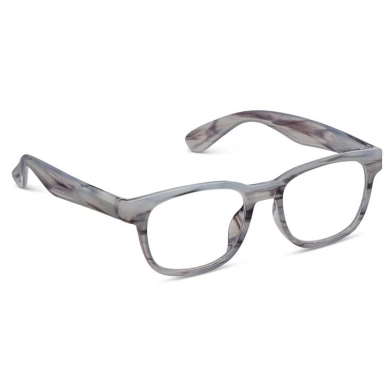 1.50 Kent Black Gray Horn Glasses