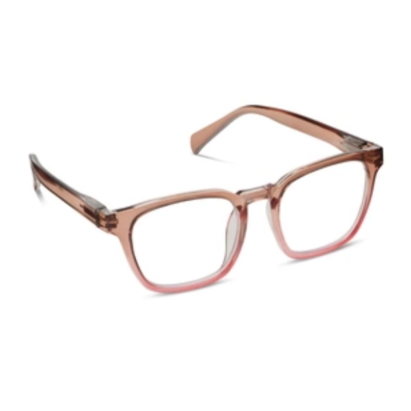 2.00 Latte Tan/Coral Glasses