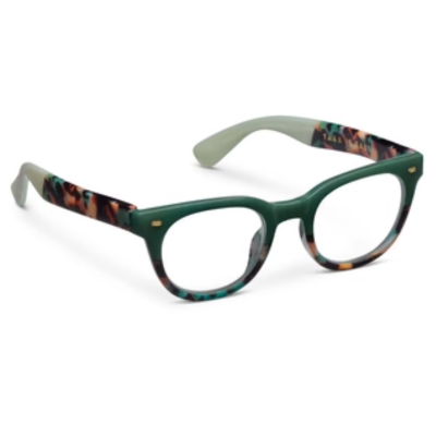 No Correction Take It Easy Teal/Teal Botanico Blue Light Glasses