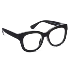1.50 Center Stage Focus Black Glasses