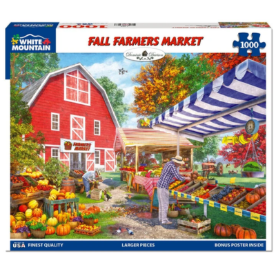 1000 Piece Puzzle Fall Farmers Market