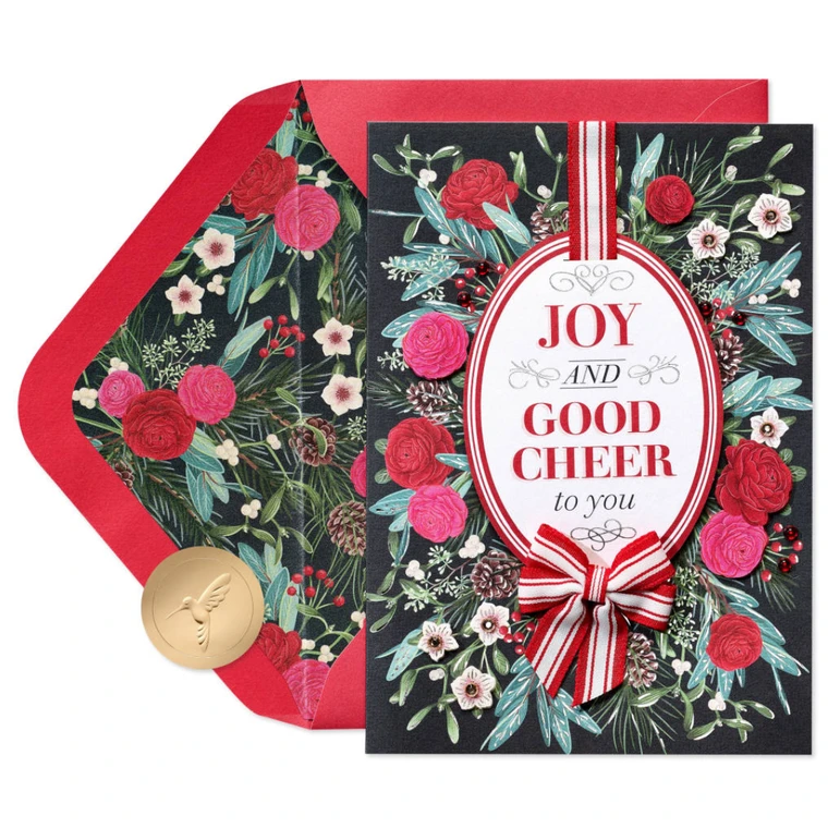 FSC Ranunculus Wreath Card