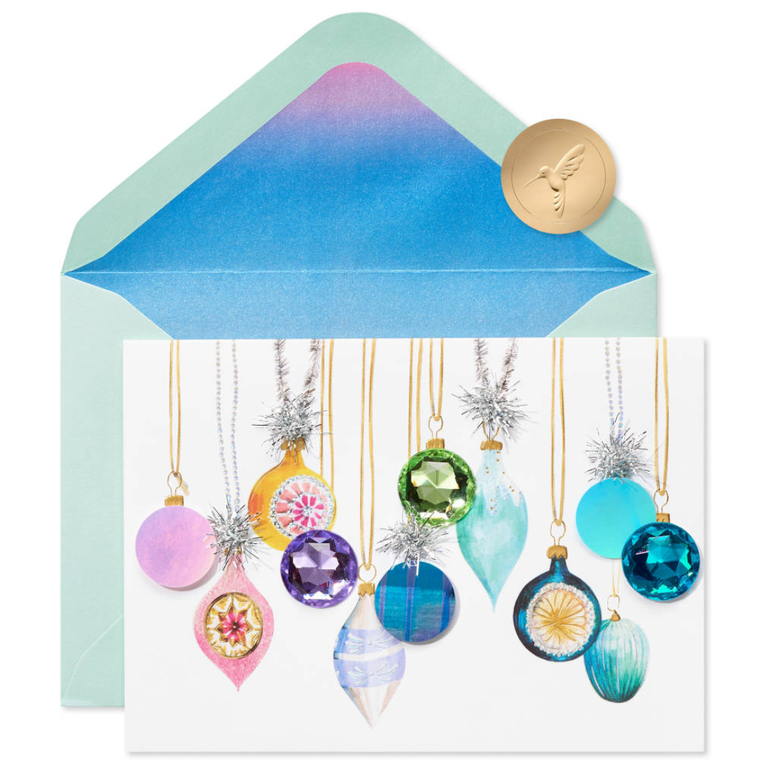 FSC Ombre Ornaments Card