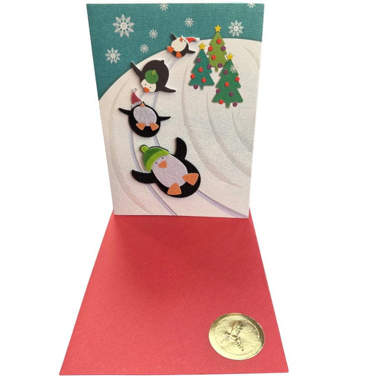 Critters at Play Penguin Card