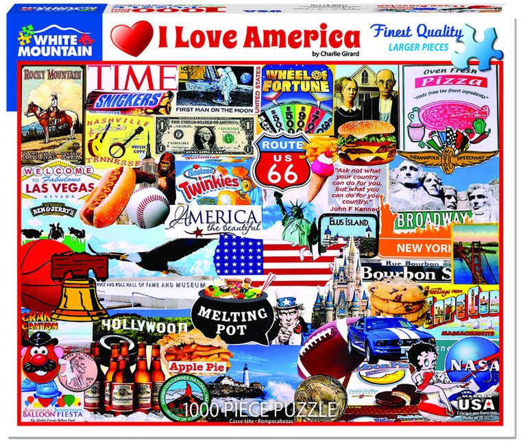 I Love America 1000 Piece Puzzle