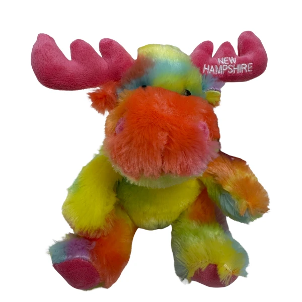 NH Plush Moose - Rainbow Pink Antlers