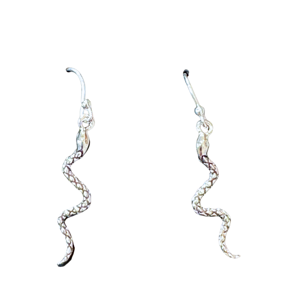 Silver small snakes Earrings