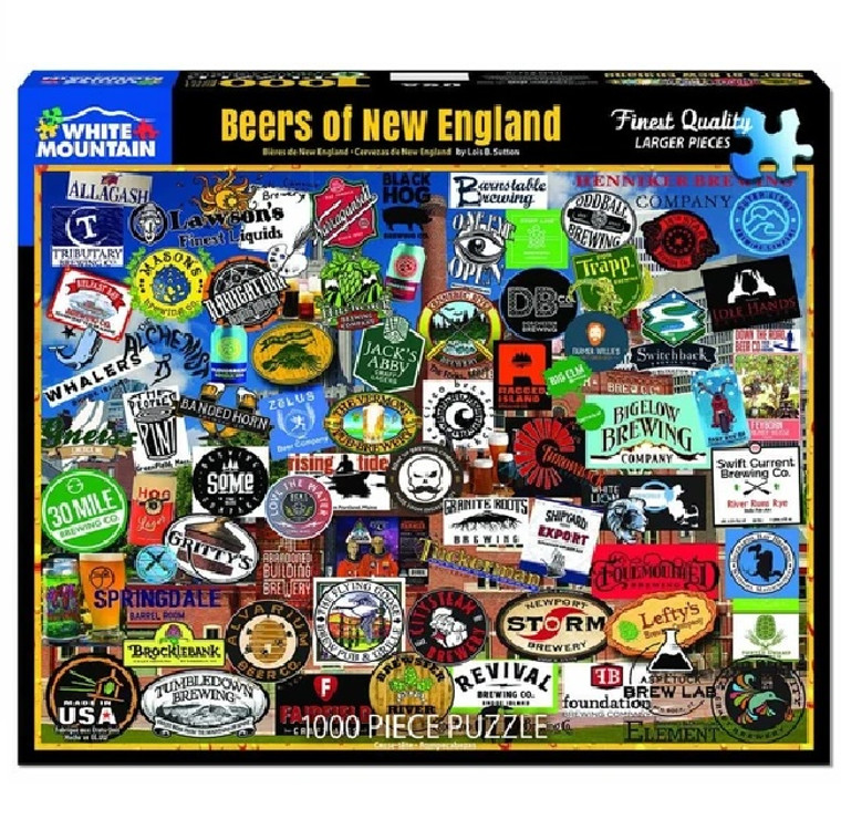 Beers of New England 1000 Piece Puzzle