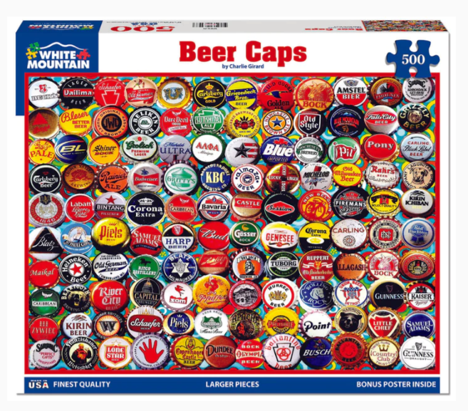 Bottle Caps 500 Piece Puzzle