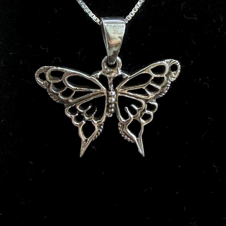 Silver butterfly Necklace