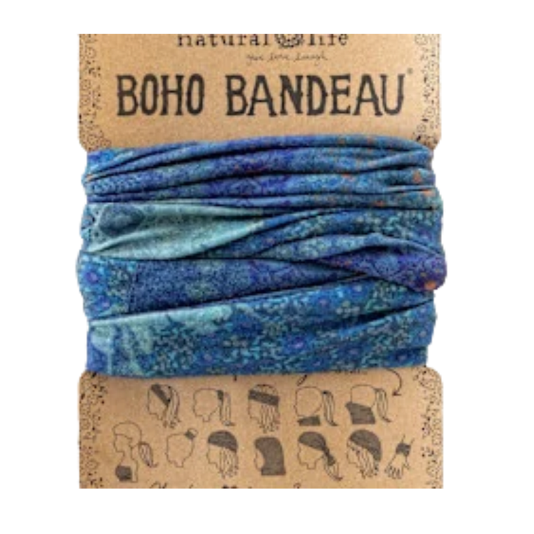 Boho Navy Patchwork Headband