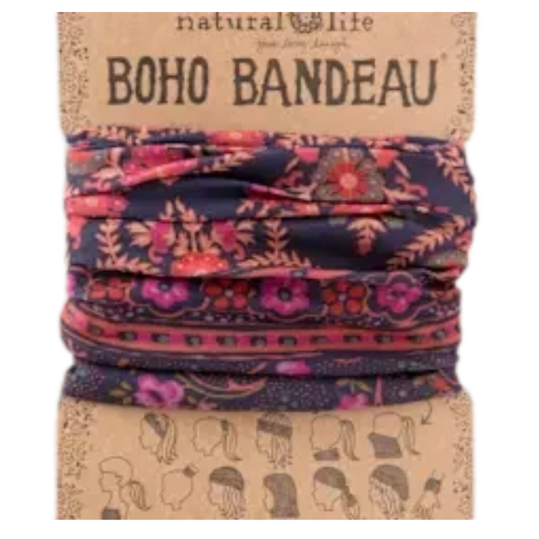 Boho Indigo Willow Medallion Headband