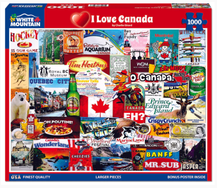 I Love Canada 1000 Piece Puzzle