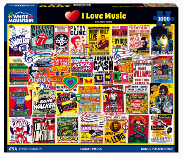 I Love Music 1000 Piece Puzzle