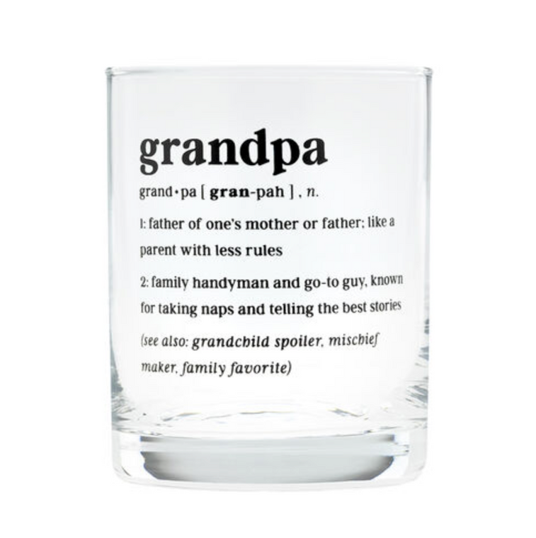 Grandpa Rocks Glass