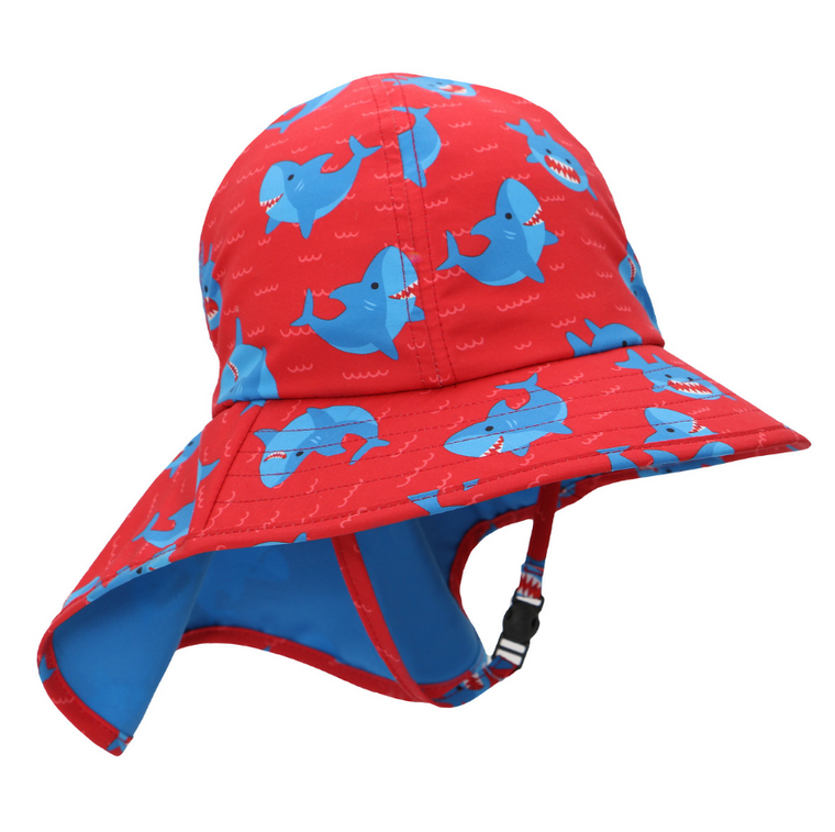 Blue Shark Cape Sun Hat