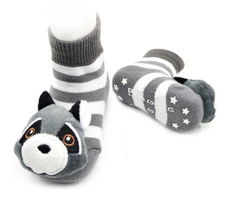 Raccoon Rattle Socks