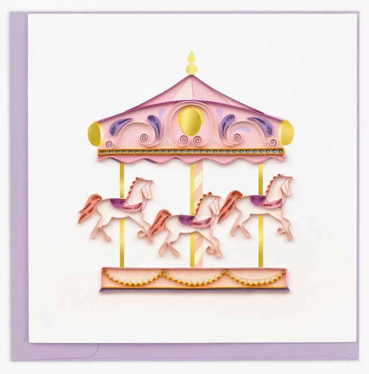 Quilled Carousel Card