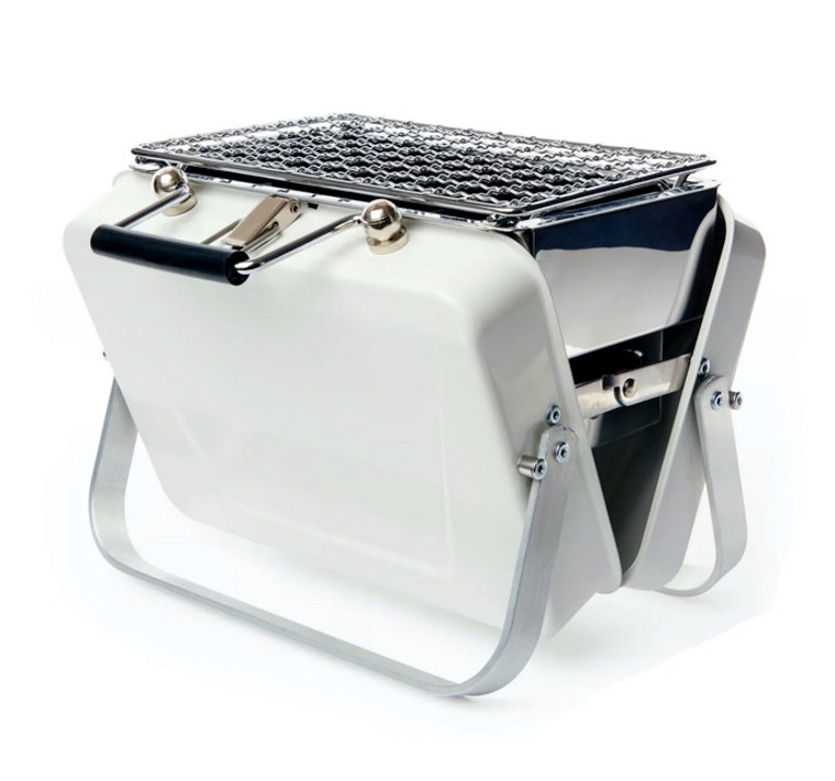 Mini Briefcase Barbecue- White