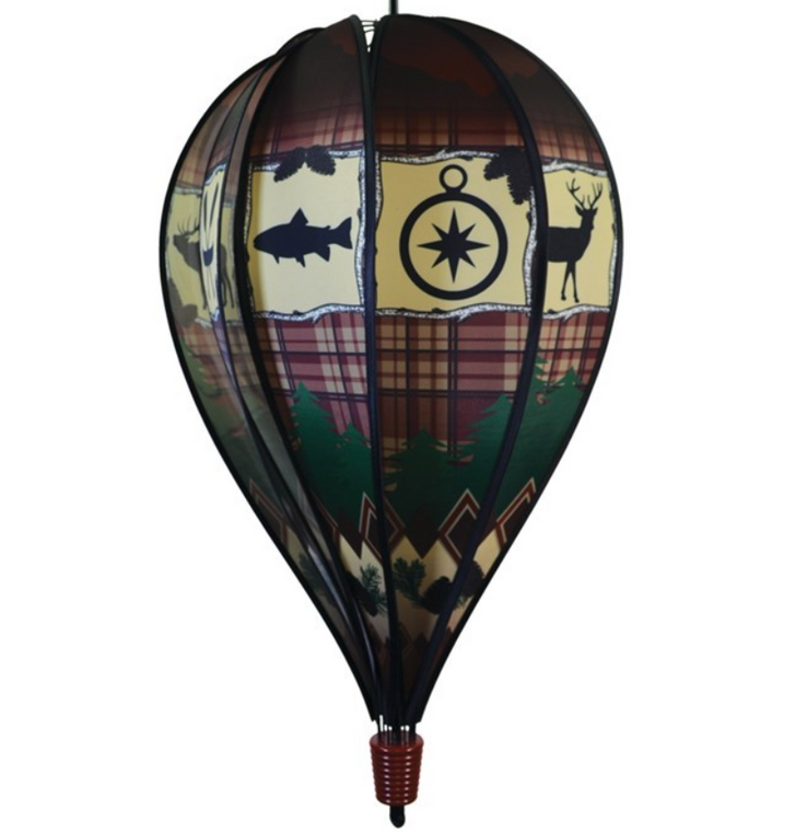 Rustic Lodge Hot Air Balloon Spinner