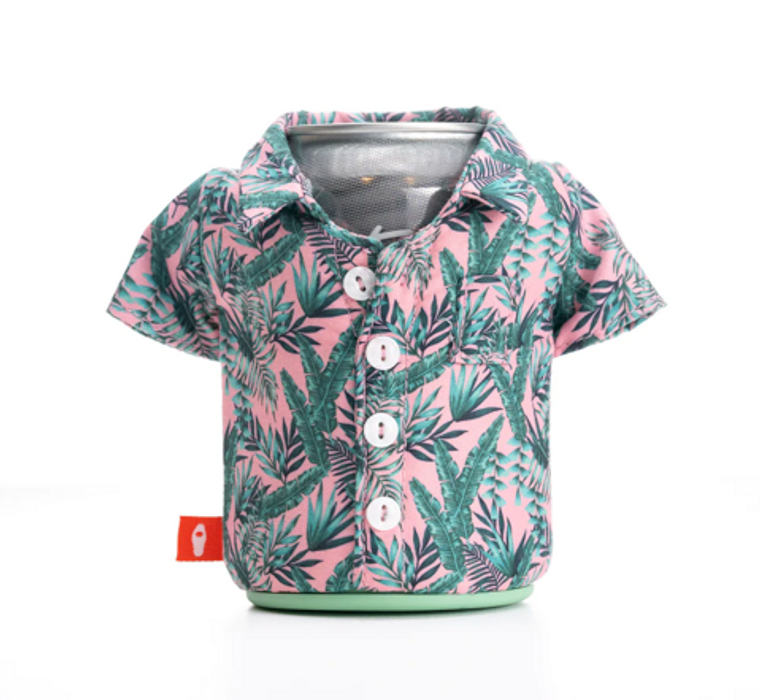 Hawaiian Shirt Koozie Pink