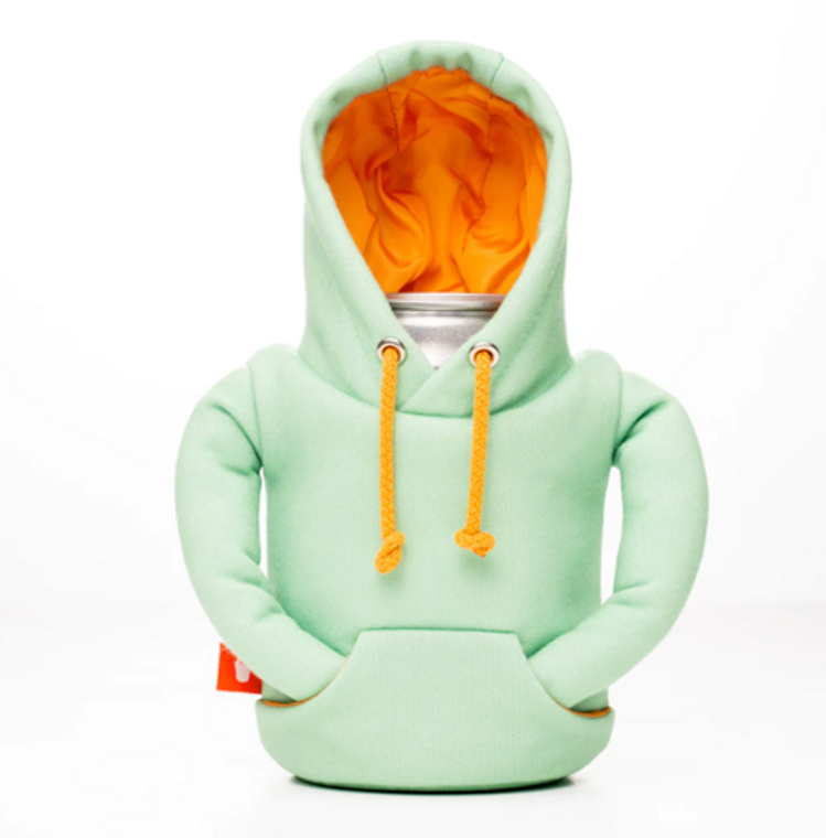 Hoodie Koozie Seafoam/Orange