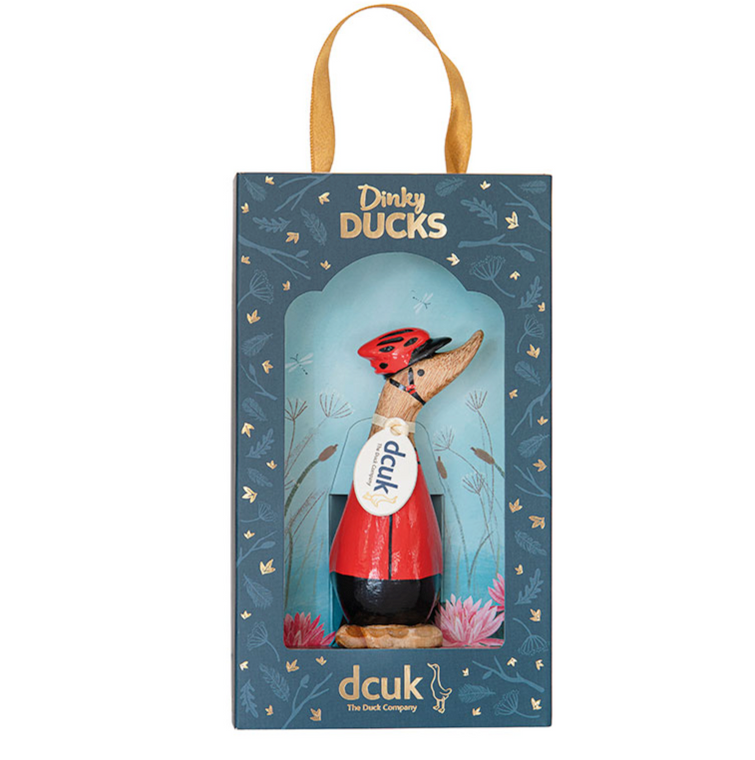 Dinky Duck Boxed Cyclist Red