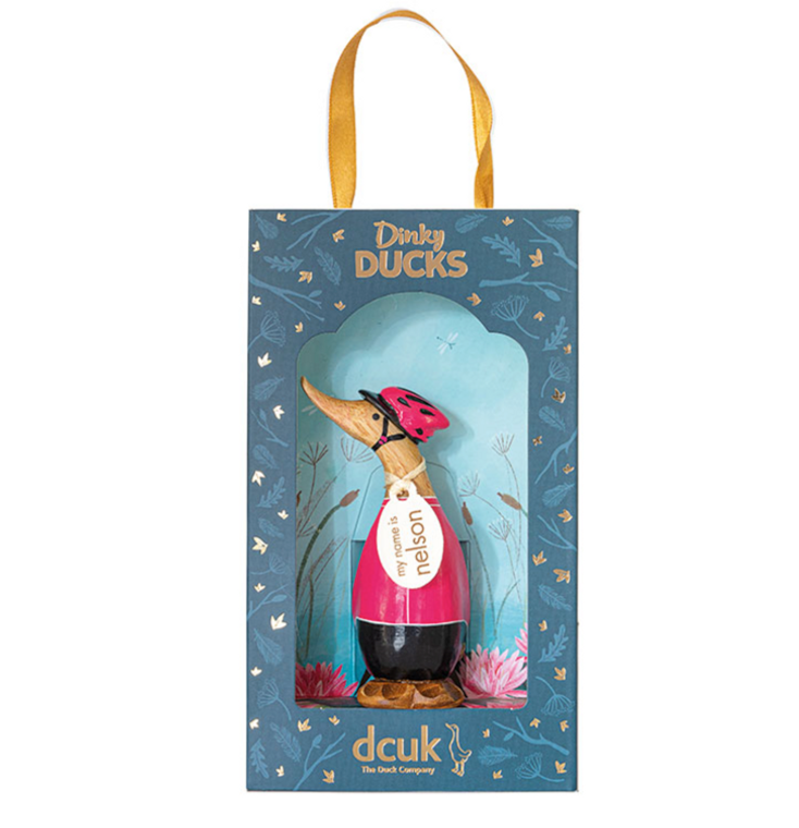 Dinky Duck Boxed  Cyclist Pink